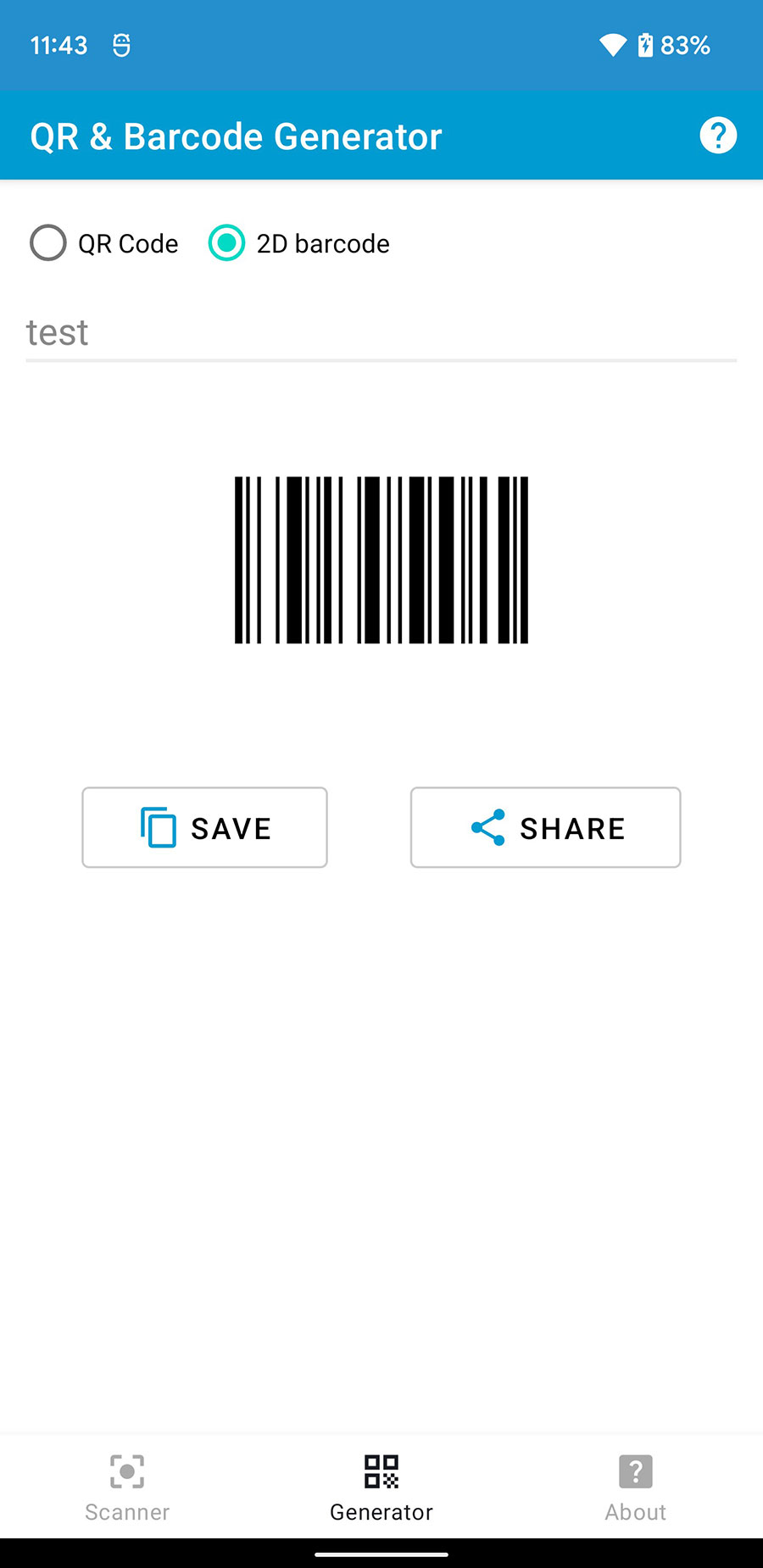 2D Barcode for Android